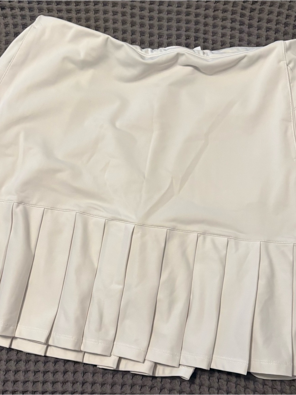 Lady Hagen White Pleated Circle Skirt